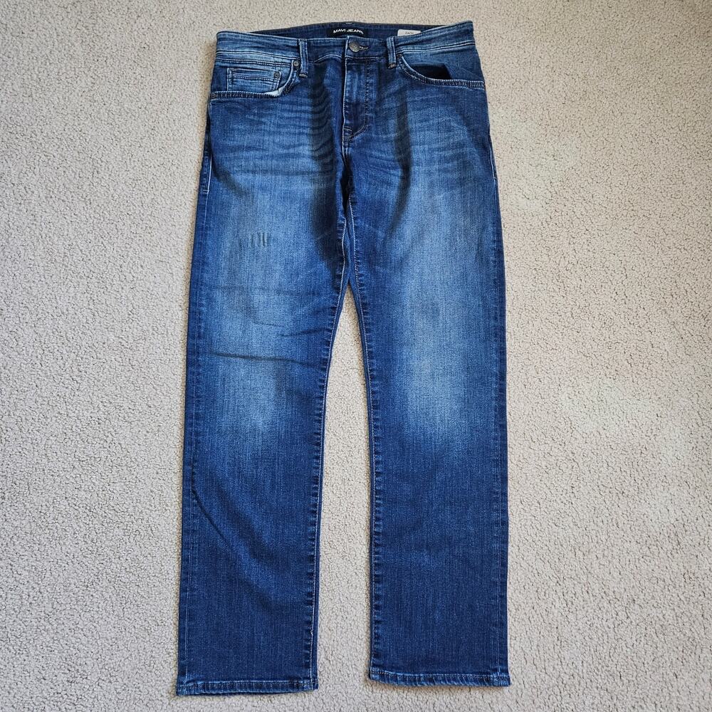Mavi Zach Straight Leg Jeans Regular Rise | Dark Maui 32x32